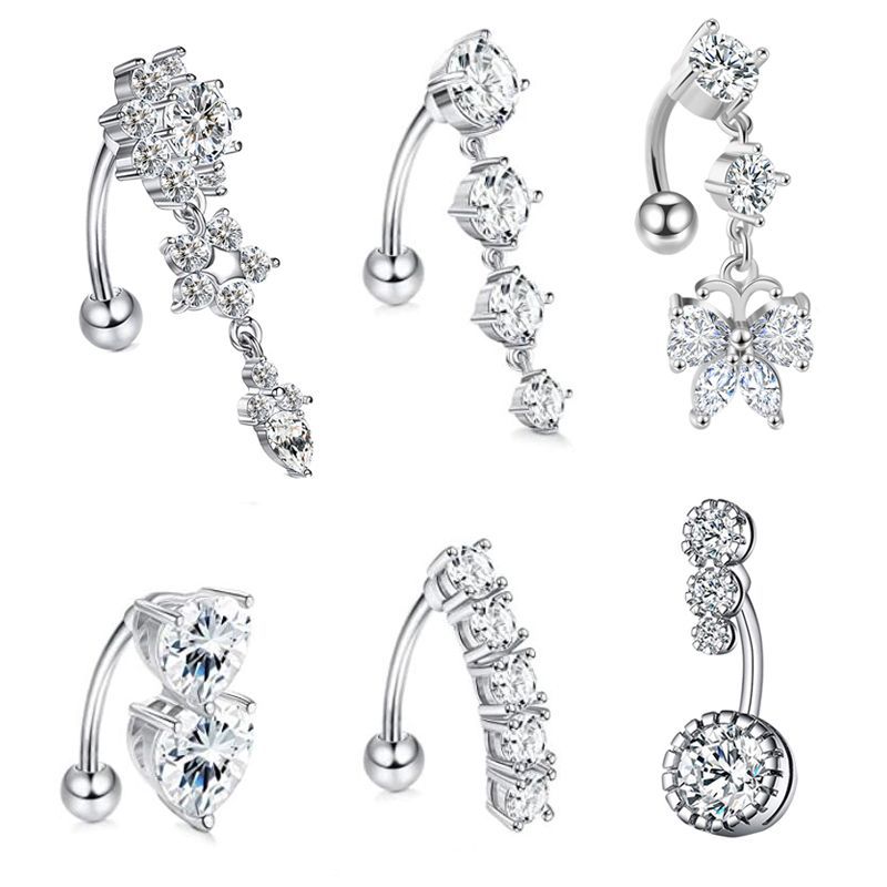 Body Jewelry Surgical Steel - 배꼽 링 댕글 벨리 링 수술용