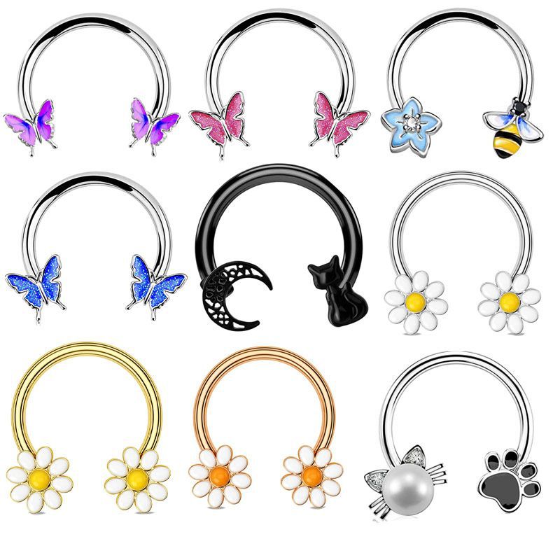 Body Jewelry Surgical Steel - 16G 셉텀 링 데이스 피어싱 주얼리
