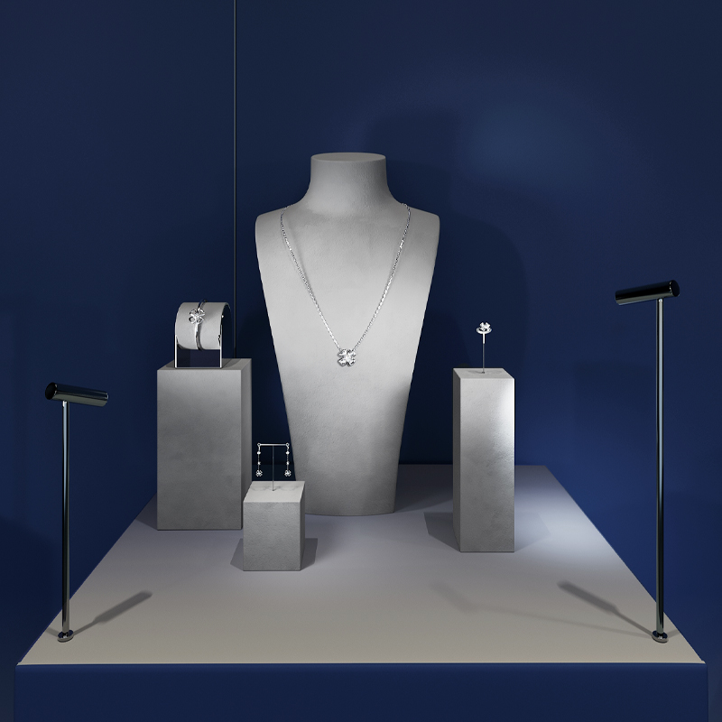 WoodTen 고급 주얼리 디스플레이 스탠드, 회색 극 - Body Jewelry Necklace 리뷰 및 가격