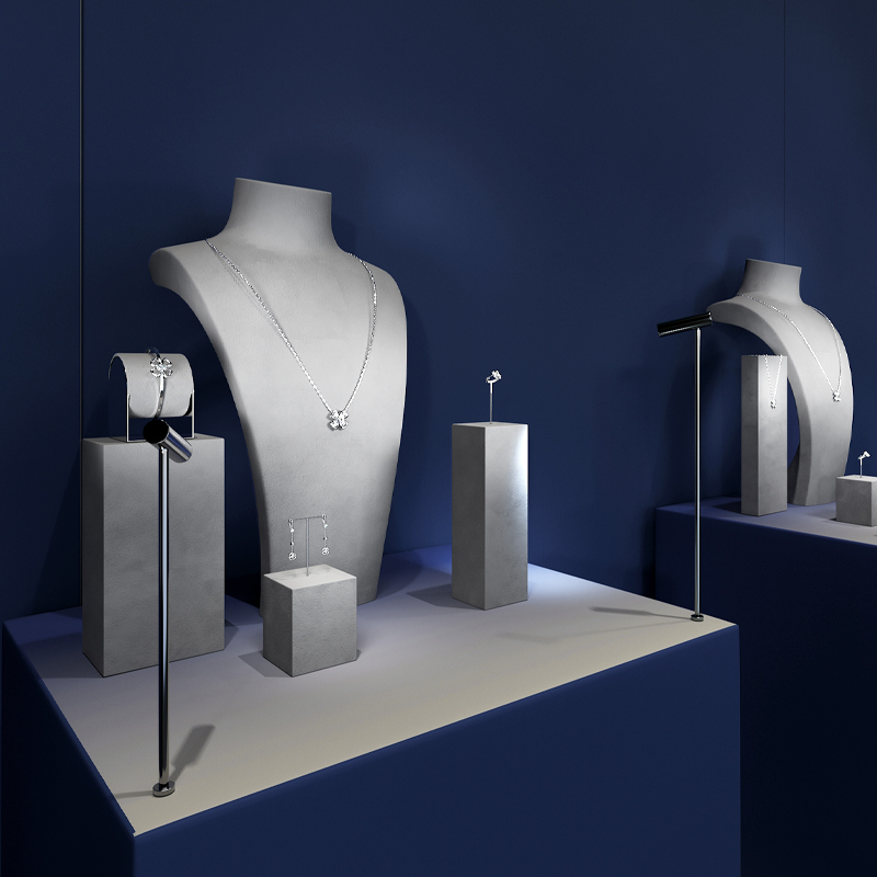 WoodTen 고급 주얼리 디스플레이 스탠드, 회색 극 - Body Jewelry Necklace 리뷰 및 가격