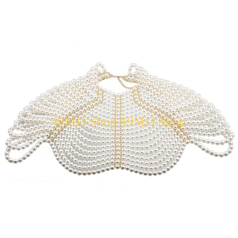49MD 우아한 여성 목도리 멀티 레이어 파란색 가슴  - Body Jewelry For You 리뷰 및 가격