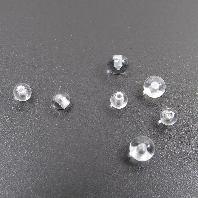 100pcs 투명 교체 예비 공 Labret 바벨 바  - Body Jewelry Replacement Ball 리뷰 및 가격