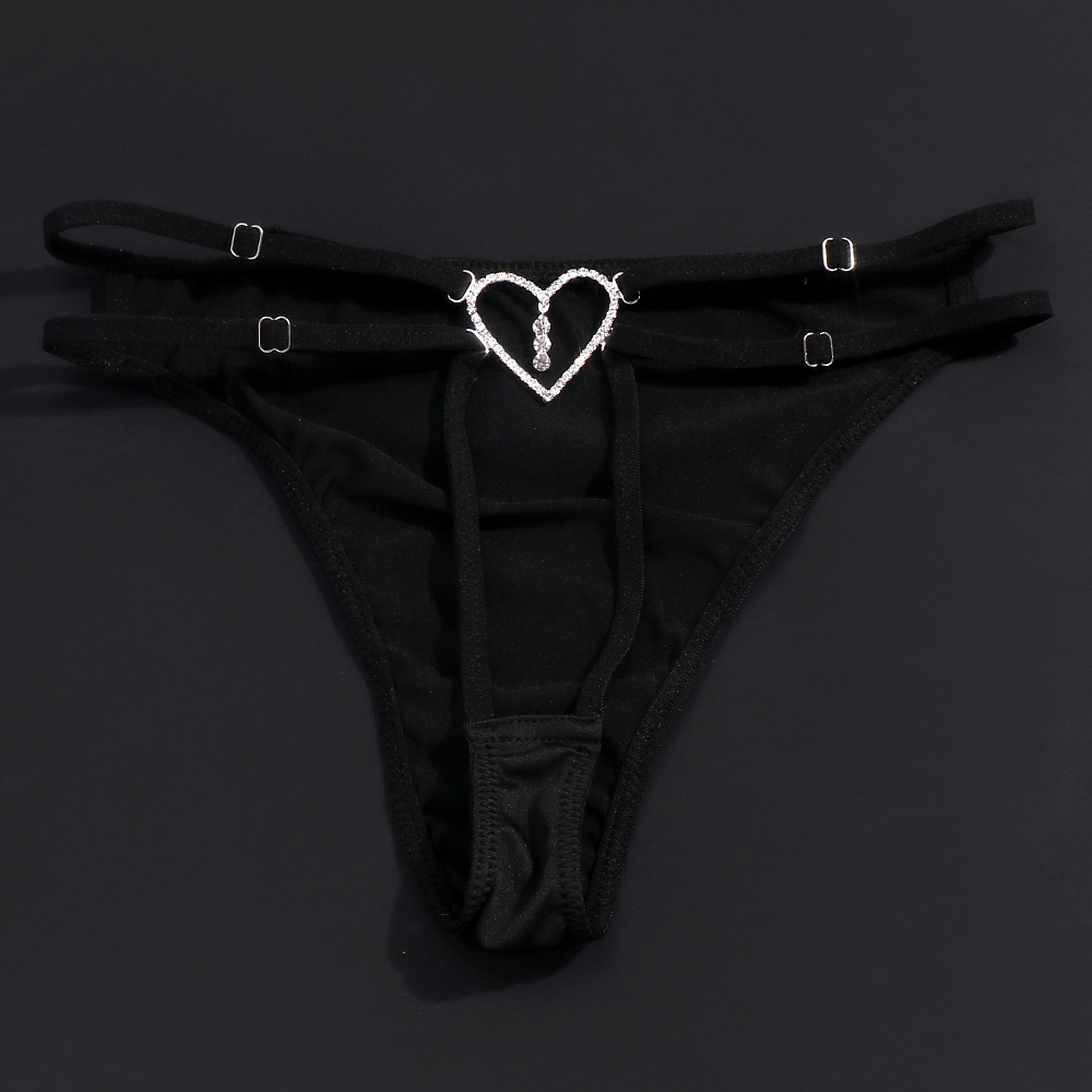여성용 하트 티팬티 수영복 팬티, G 스트링 라인석 비 - Body Jewelry Retainers 리뷰 및 가격