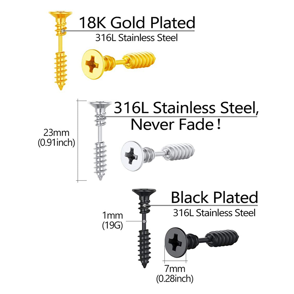 외과 강철 스파이크 Tragus 헬릭스 피어싱 스터드  - Body Jewelry Surgical Steel 리뷰 및 가격