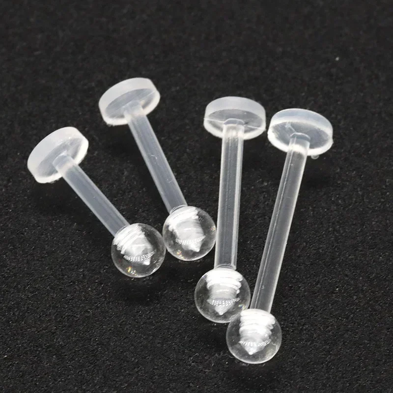 100/40pcs 투명 아크릴 립 스터드 피어싱 Lab - Body Jewelry Retainers 리뷰 및 가격