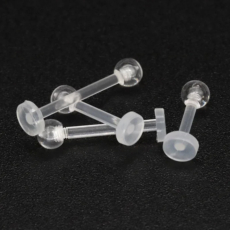 100/40pcs 투명 아크릴 립 스터드 피어싱 Lab - Body Jewelry Retainers 리뷰 및 가격